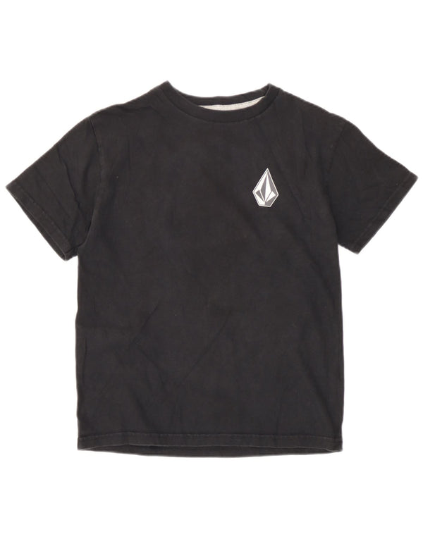 Volcom T-shirt graphique pour femme UK 10 Small Noir Coton