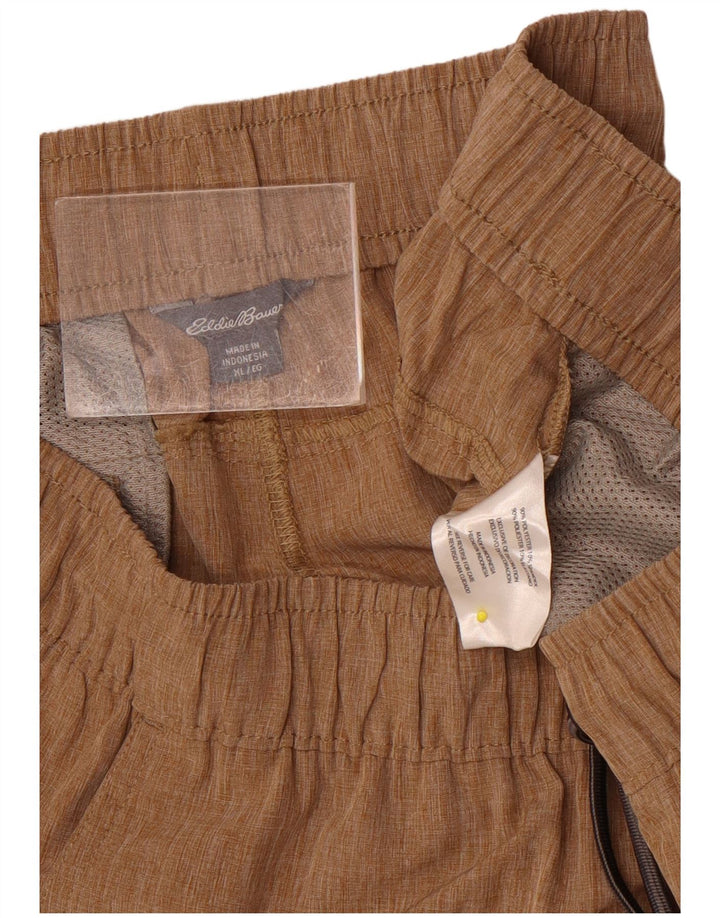 Eddie Bauer Short de sport pour homme XL Marron Polyester
