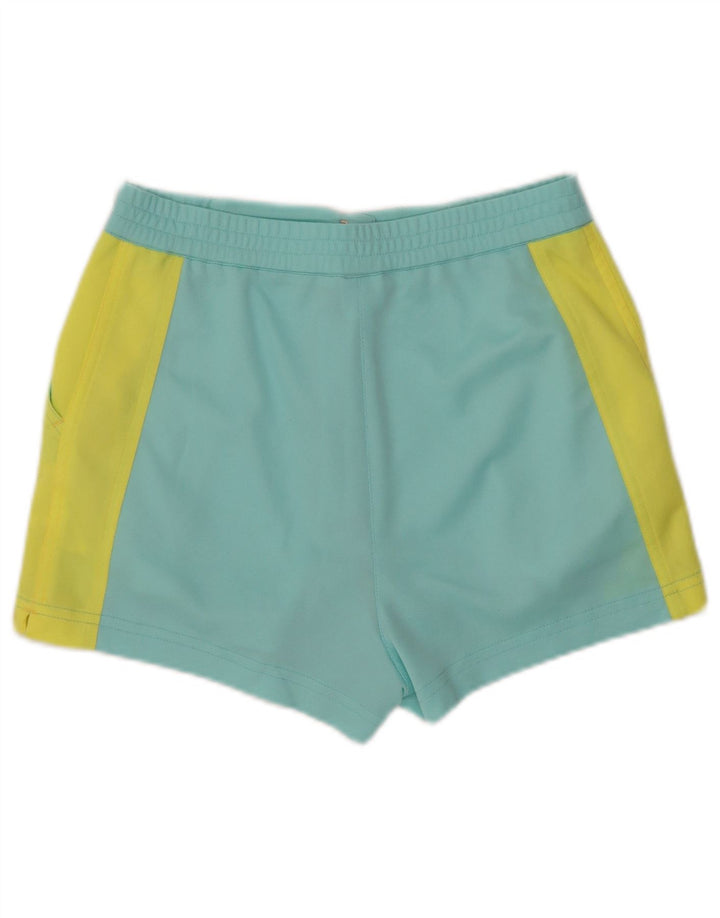 ELLESSE Short décontracté pour femme IT 44 Medium W32 Bleu Colorblock Polyester