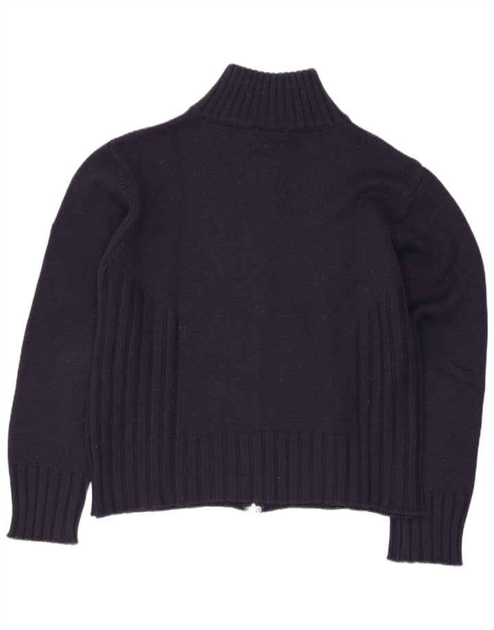 Meltin' Pot Cardigan pour femme en laine bleu marine moyen UK 14