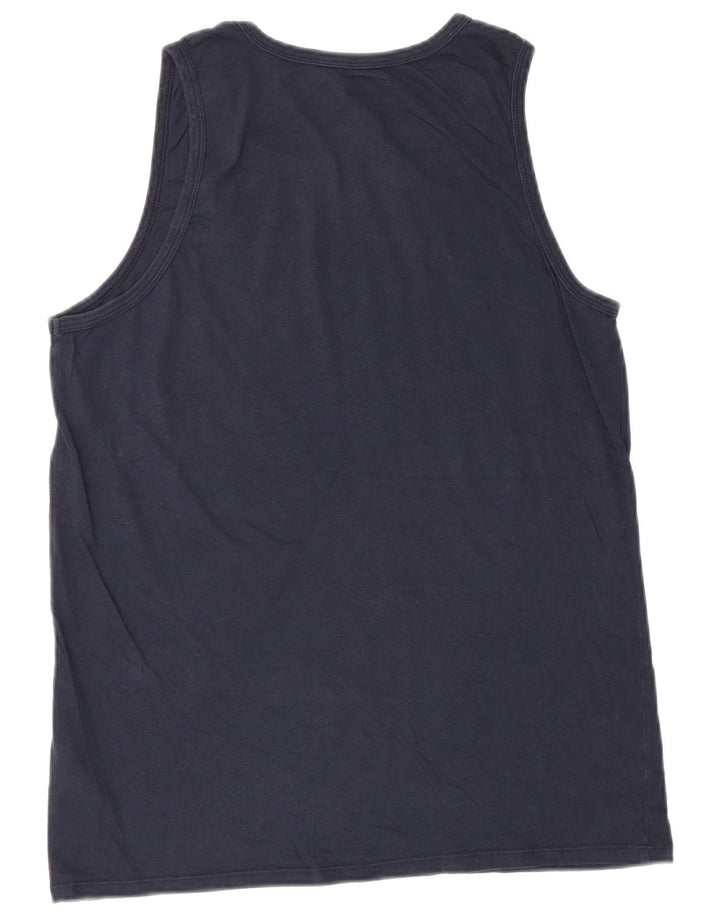 Nike Homme Coupe Athlétique Débardeur Bleu Marine Moyen Coton