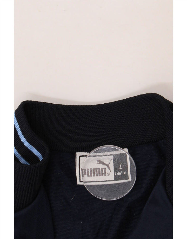 PUMA Veste de survêtement pour homme Taille L Bleu marine Polyester