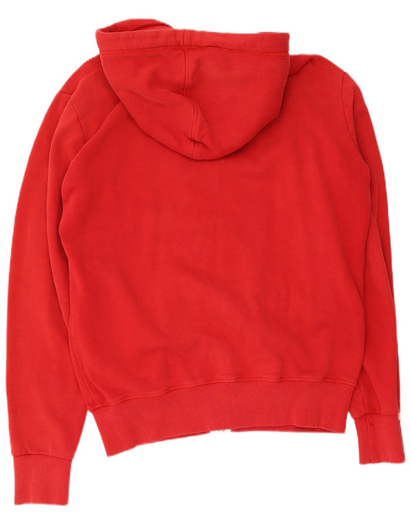 Superdry Pull à capuche zippé pour homme en coton rouge Large
