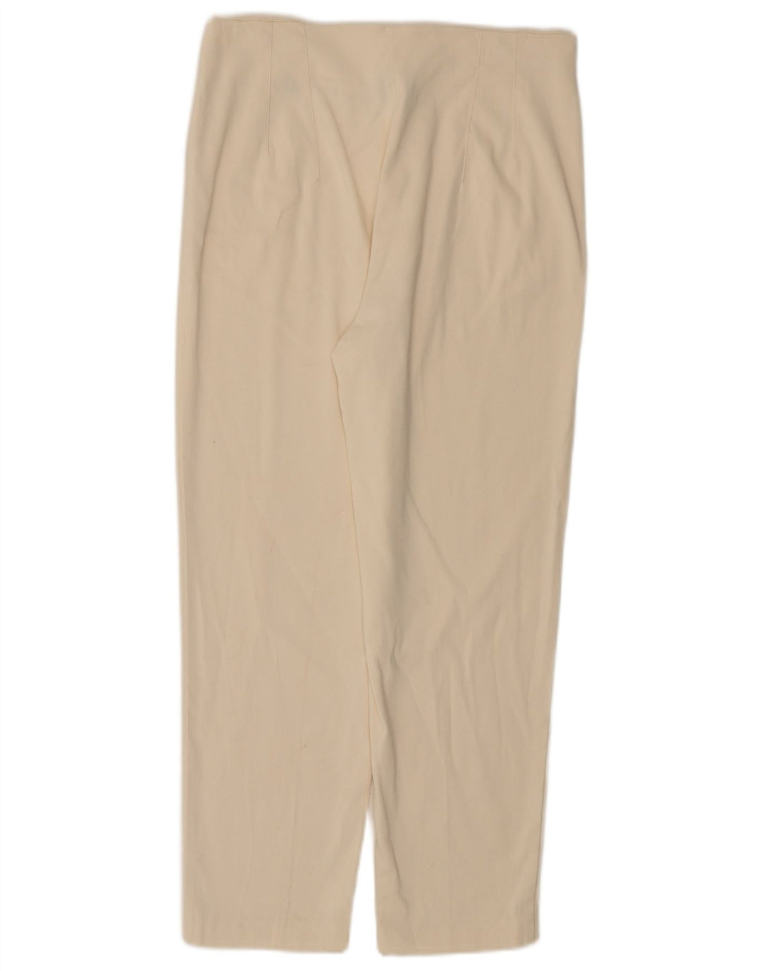 Massimo Dutti Pantalon court pour femme EU 42 Large W30 L25 Blanc