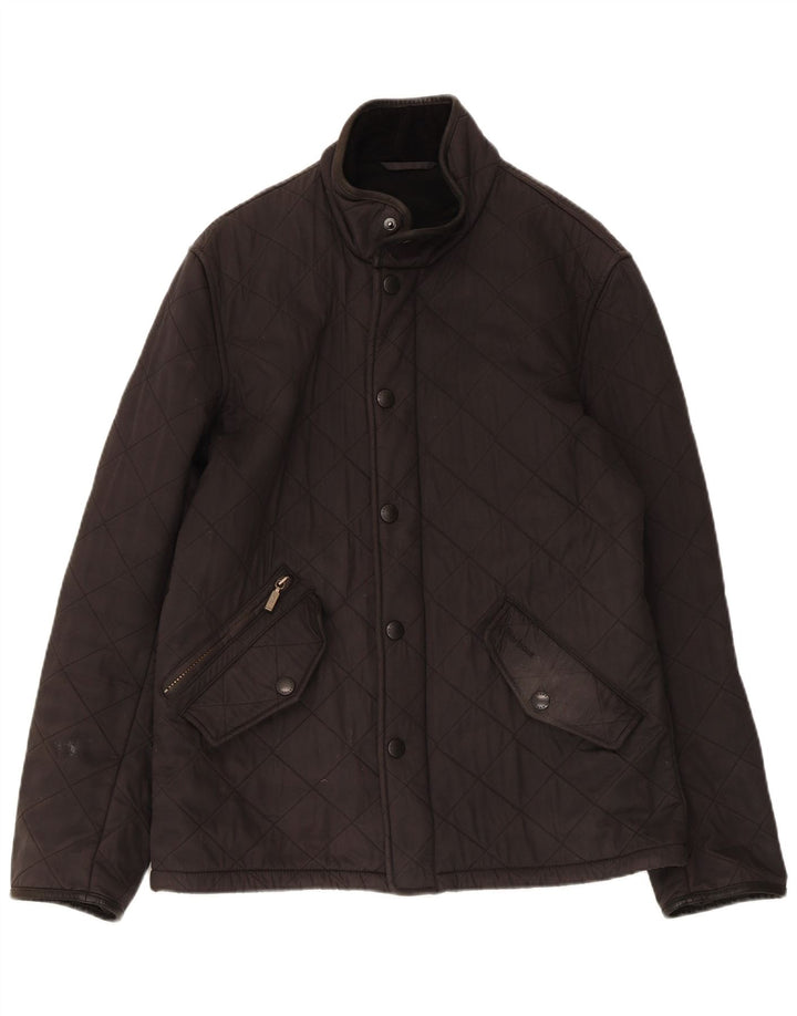 BARBOUR Mens Quilted Jacket UK 36 Small Black