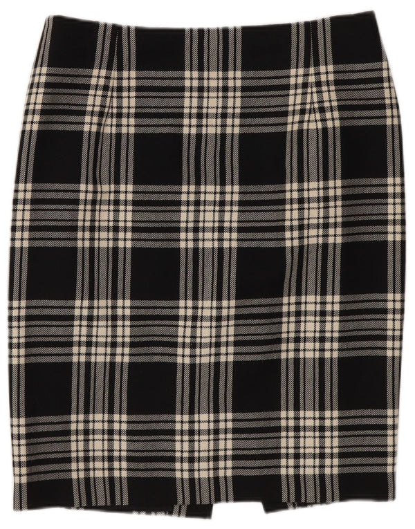 jupe crayon femme vintage W26 Petit Plaid Noir
