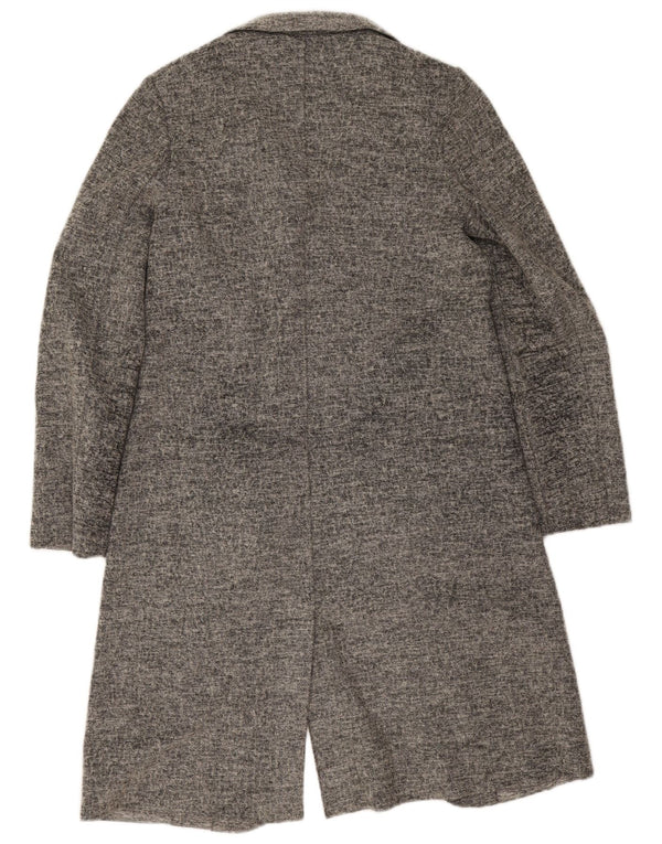 Calvin Klein Jeans Pull cardigan long pour femme UK 10 Petit Gris
