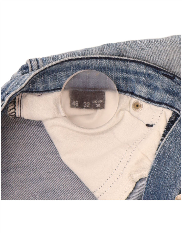 Trussardi Short En Jean W30 Bleu Moyen Coton Homme