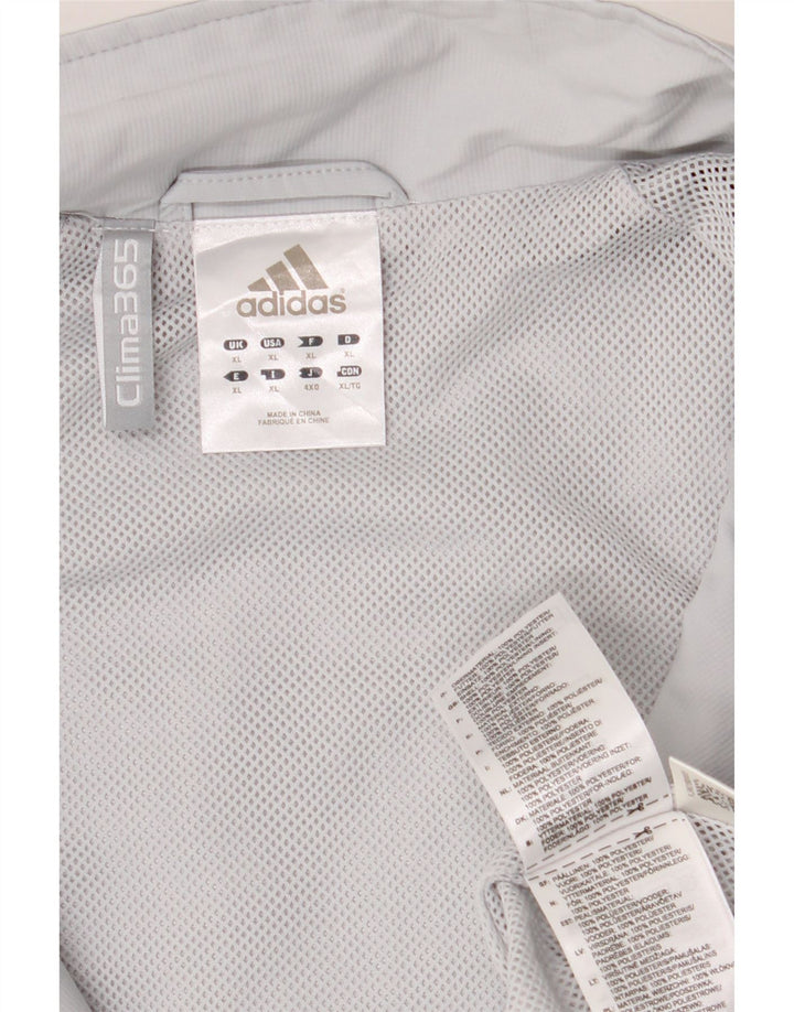 ADIDAS Veste de pluie Clima 365 pour homme UK 42 XL Gris Colorblock Polyester
