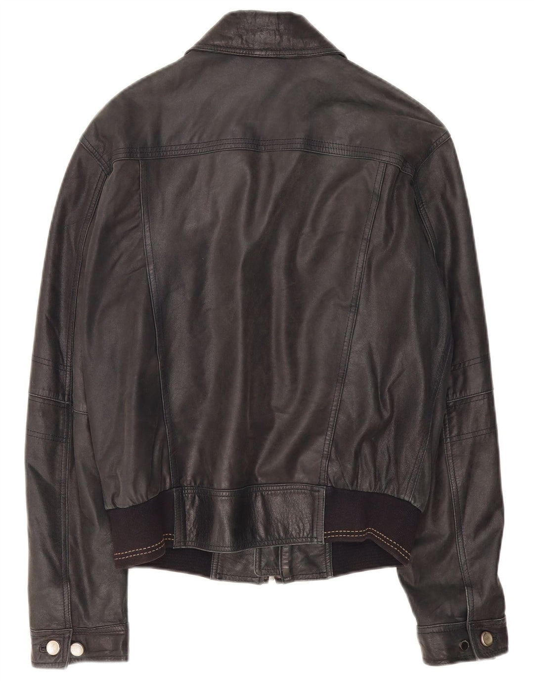 Conbipel Veste en Cuir Bomber Homme IT 48 Cuir Noir Moyen