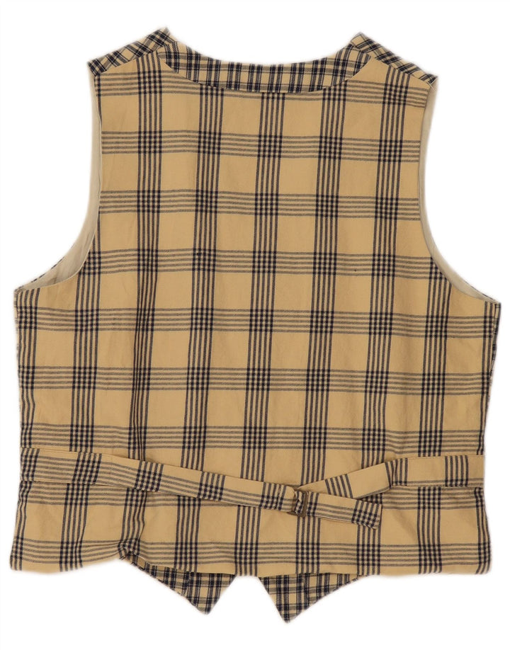 Ingro Rose Gilet Femme IT 44 Coton Beige Moyen à Carreaux