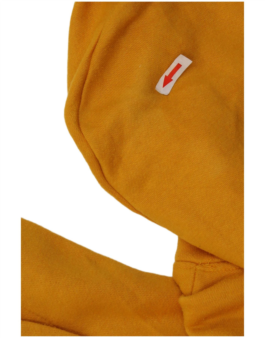 Zara Pull à capuche surdimensionné pour femme UK 10 Petit jaune Polyester