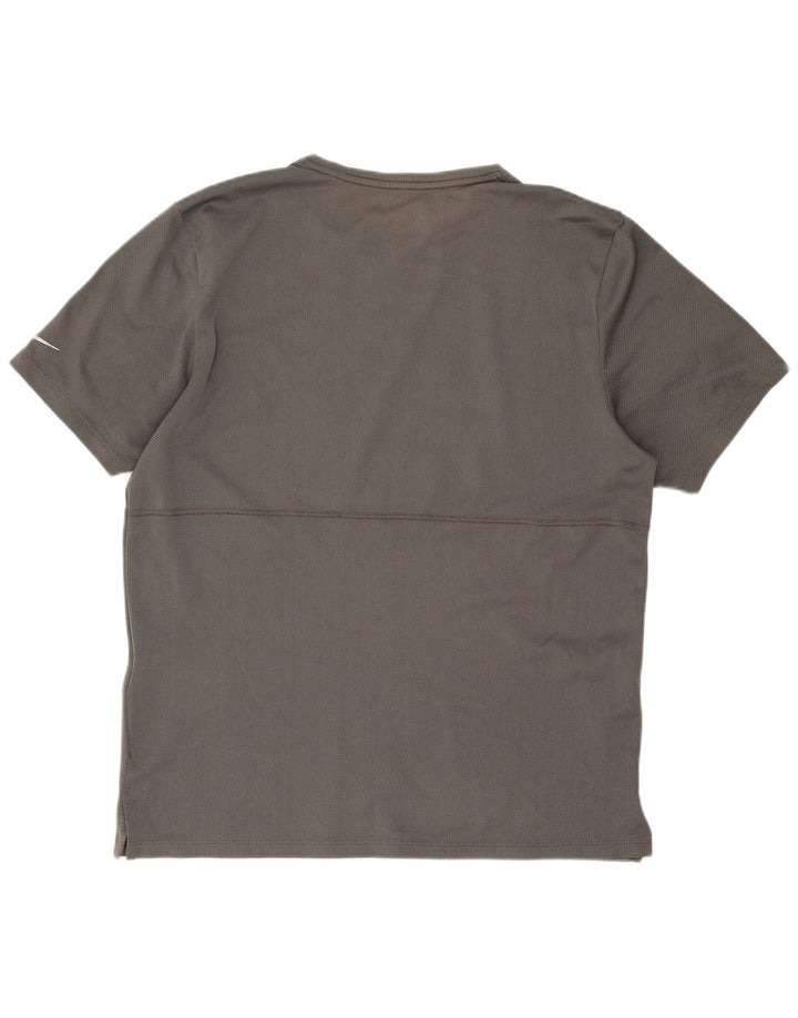 Nike Homme Dri Fit Graphic T-Shirt Haut Gris Moyen Polyester