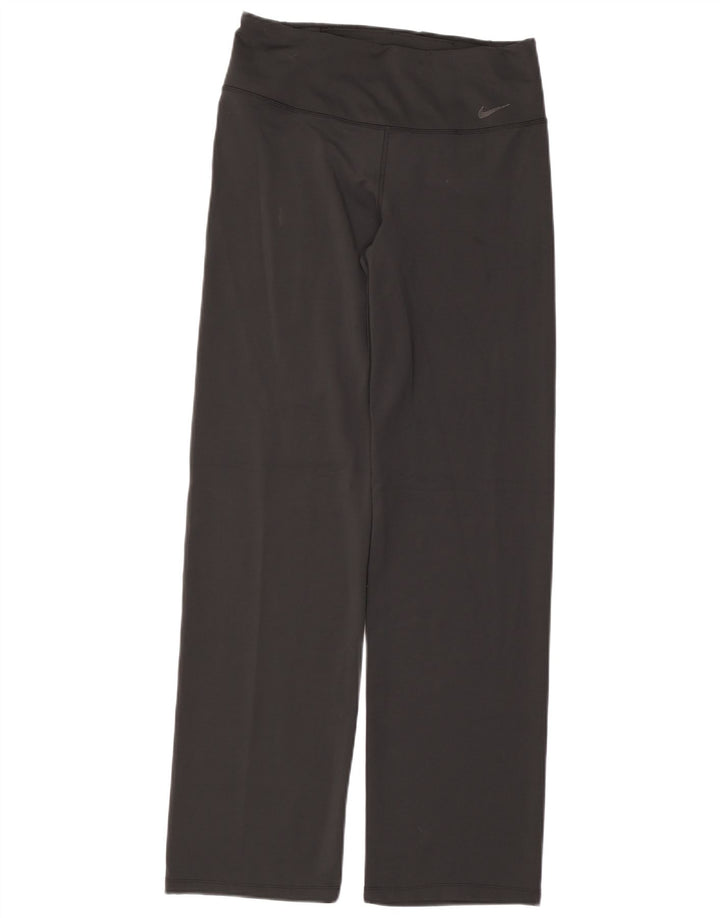 Pantalon de survêtement Nike Dri Fit pour femme UK 14 Large Noir Polyester