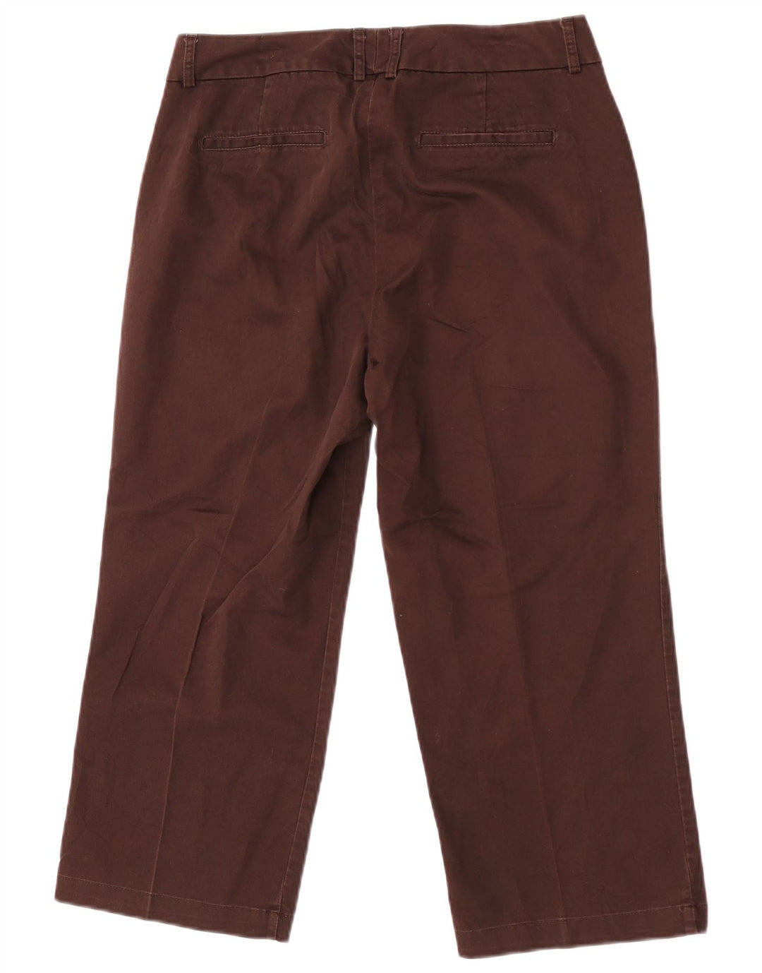 Dockers Pantalon capri courbé taille moyenne pour femme US 6 Medium W30 L22 Marron