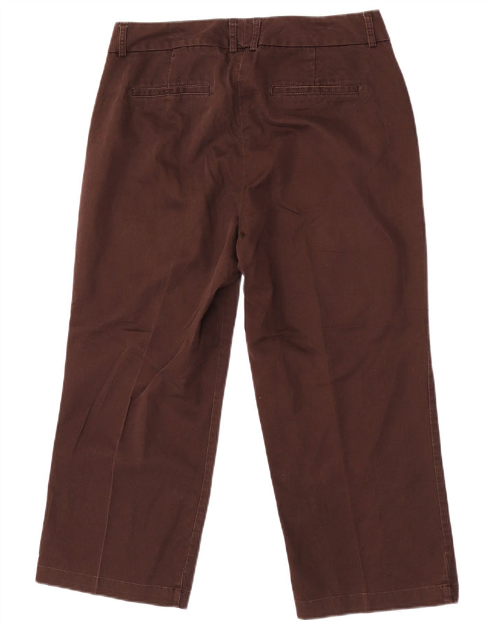 Dockers Pantalon capri courbé taille moyenne pour femme US 6 Medium W30 L22 Marron
