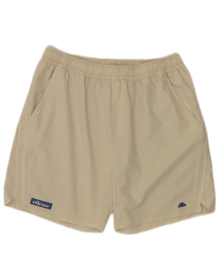 Ellesse Short de sport homme grand beige polyester