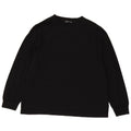 Zara Femme Top Manches Longues UK 16 Large Noir Coton