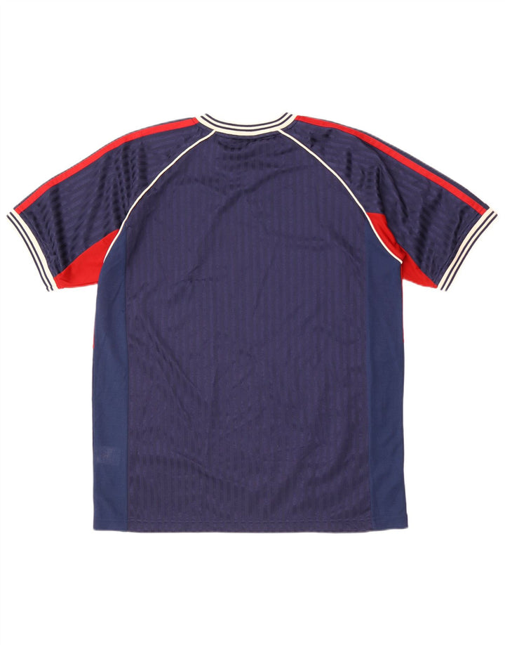 Lotto T-Shirt Homme Bleu Marine Moyen Colorblock Polyester