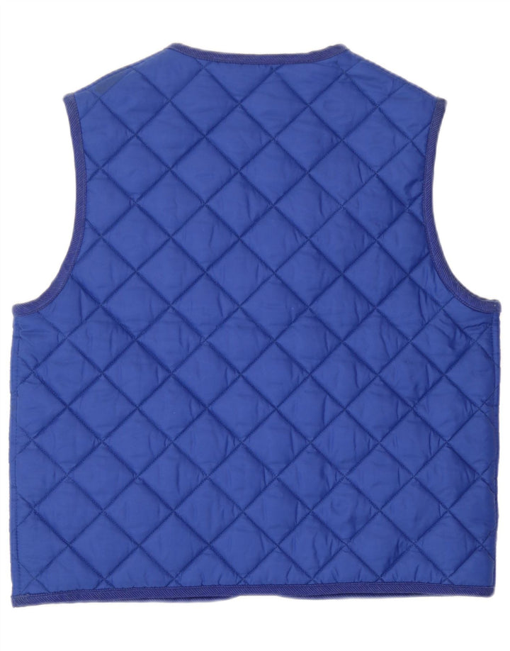 Benetton Gilet Matelassé Femme UK 18 XL Bleu Polyamide