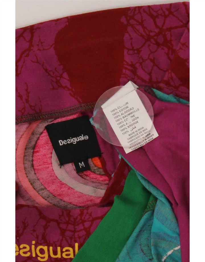 Desigual Jupe trapèze Medium W30 Coton géométrique multicolore