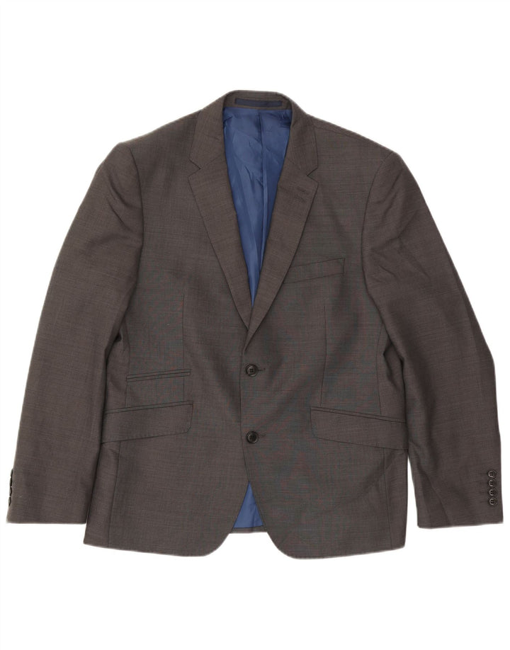 Marks & Spencer Veste blazer à 2 boutons pour homme UK 40 laine gris moyen