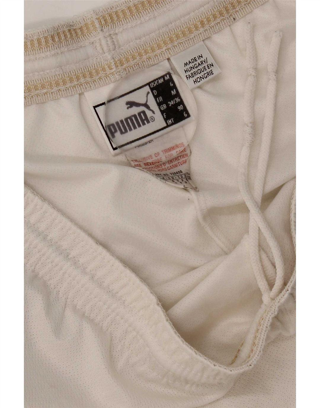 Puma Short de Sport S.S. Lazio Homme Blanc Large Polyester