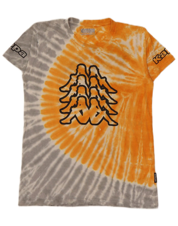 Kappa Boys Graphic T-Shirt Top 15-16 Years Orange Tie Dye Cotton