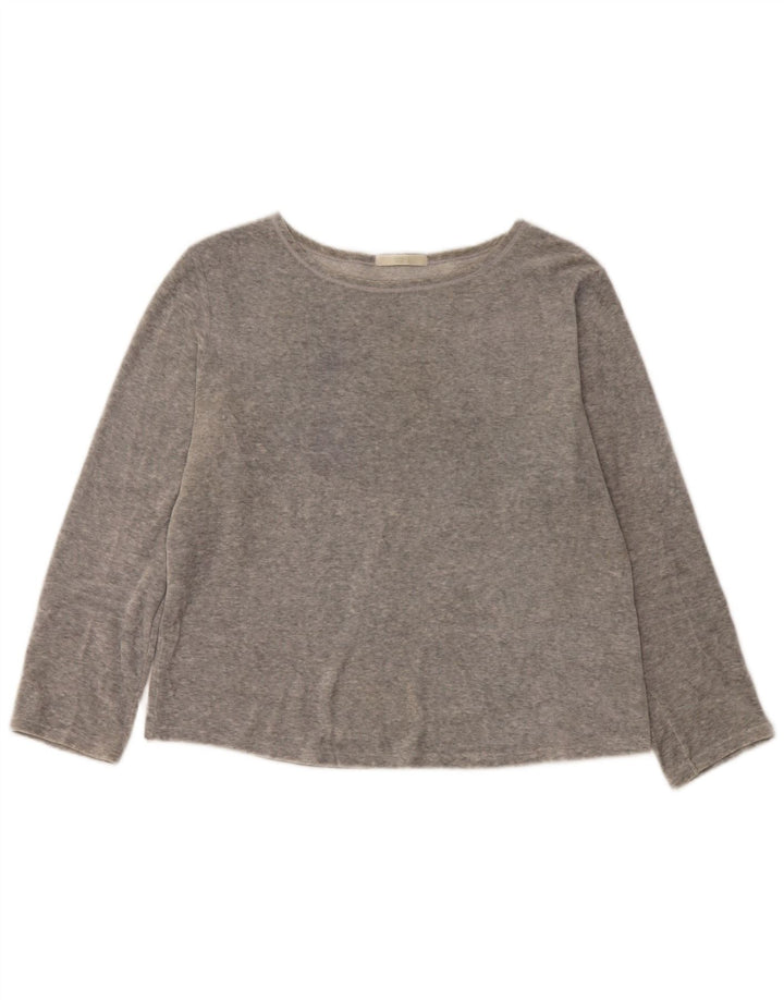 Marks & Spencer Haut à manches longues pour femme UK 44 Large Gris Polyester