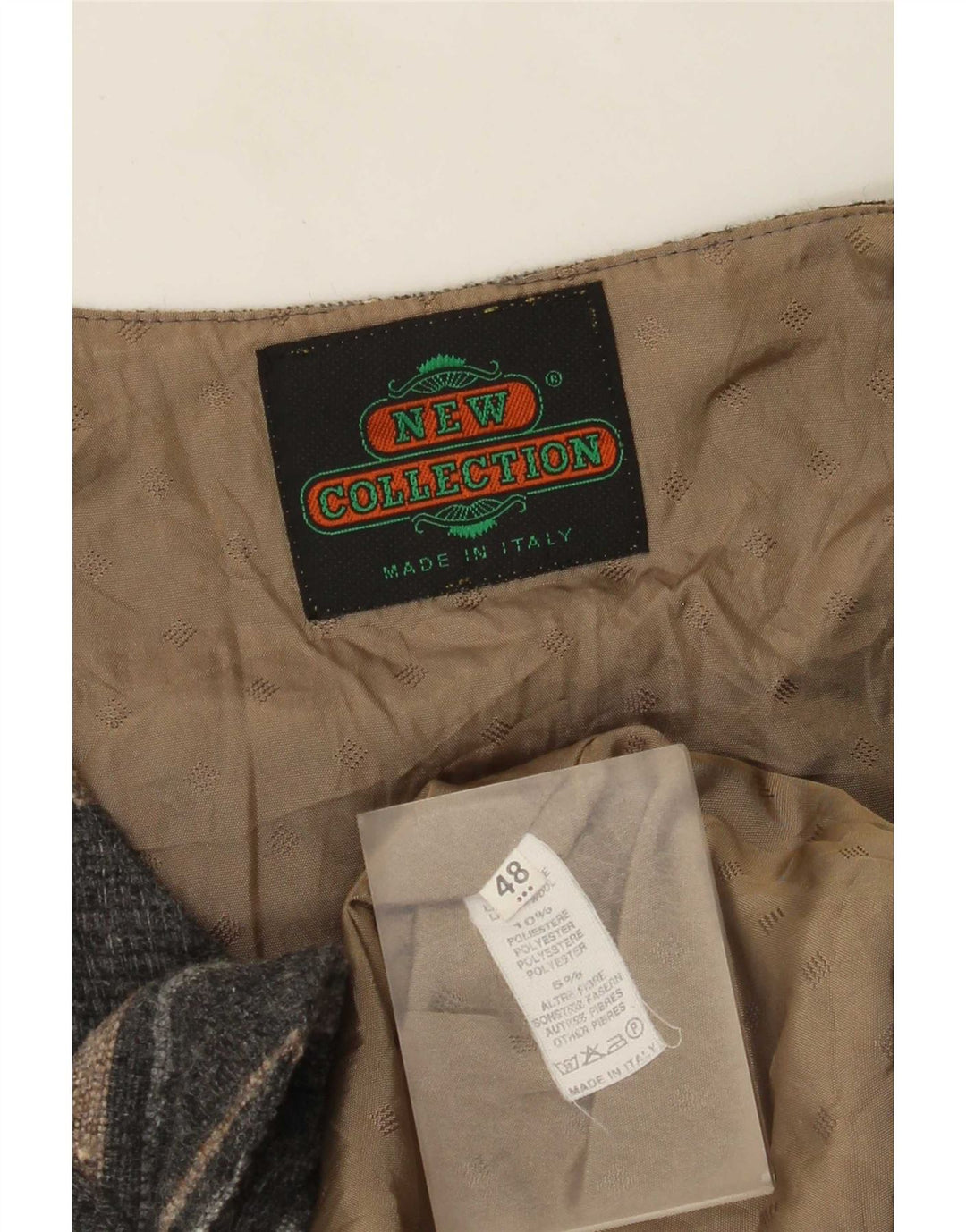 Nouvelle Collection Veste Daim Homme IT 48 Polyester Rayé Gris Moyen
