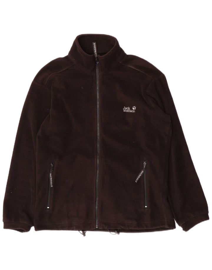 Jack Wolfskin Veste polaire doublée pour homme UK 36/38 Small Noir Polyester
