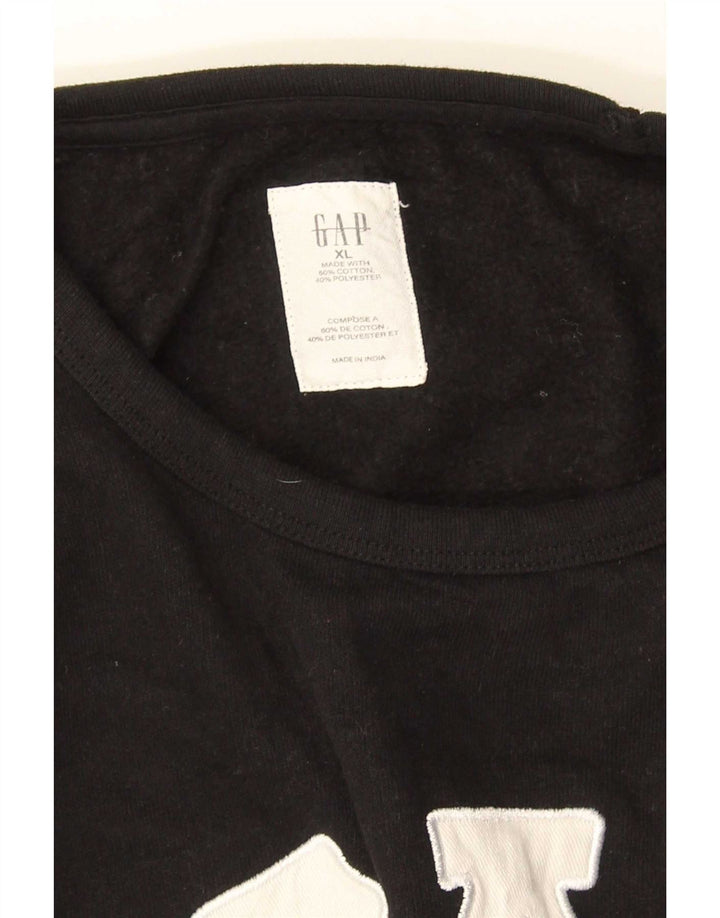 Gap Sweat-Shirt Graphique Homme XL Noir Coton