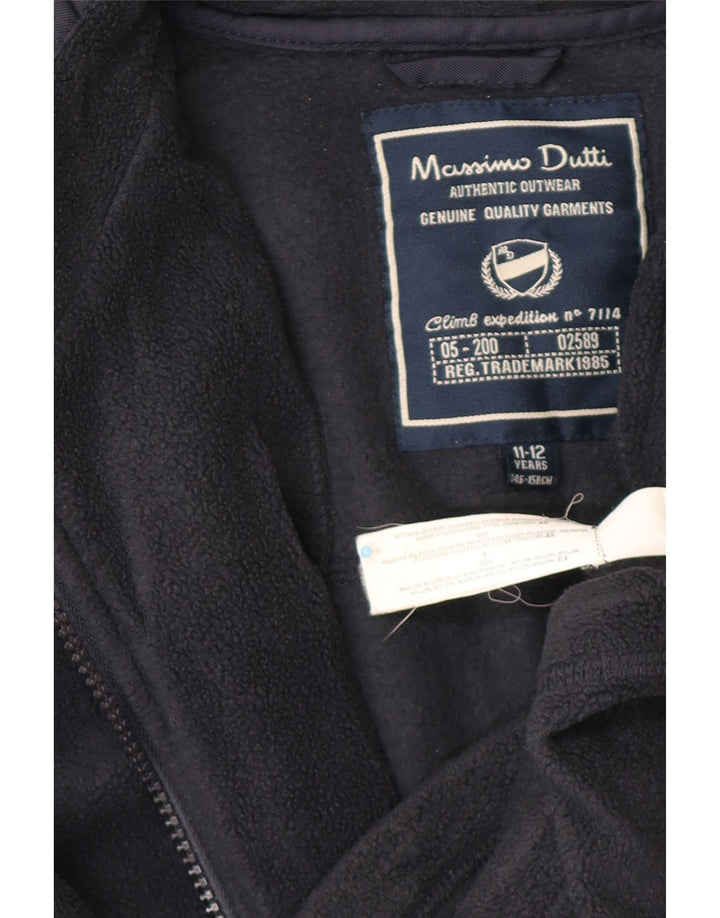 MASSIMO DUTTI Veste Polaire Graphique Garçon 11-12 ans Bleu Marine Polyester