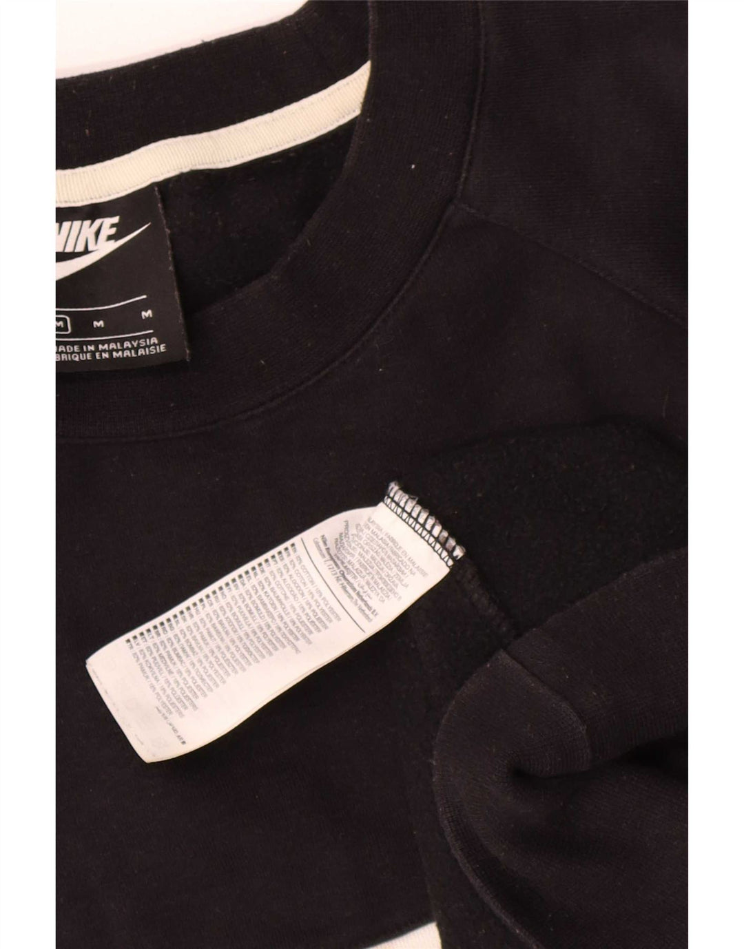 Nike Sweat-shirt graphique en coton noir moyen pour homme