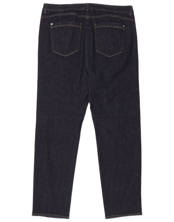 Marks & Spencer Jean droit Sienna pour femme UK 20 2XL W38 L30 Bleu marine