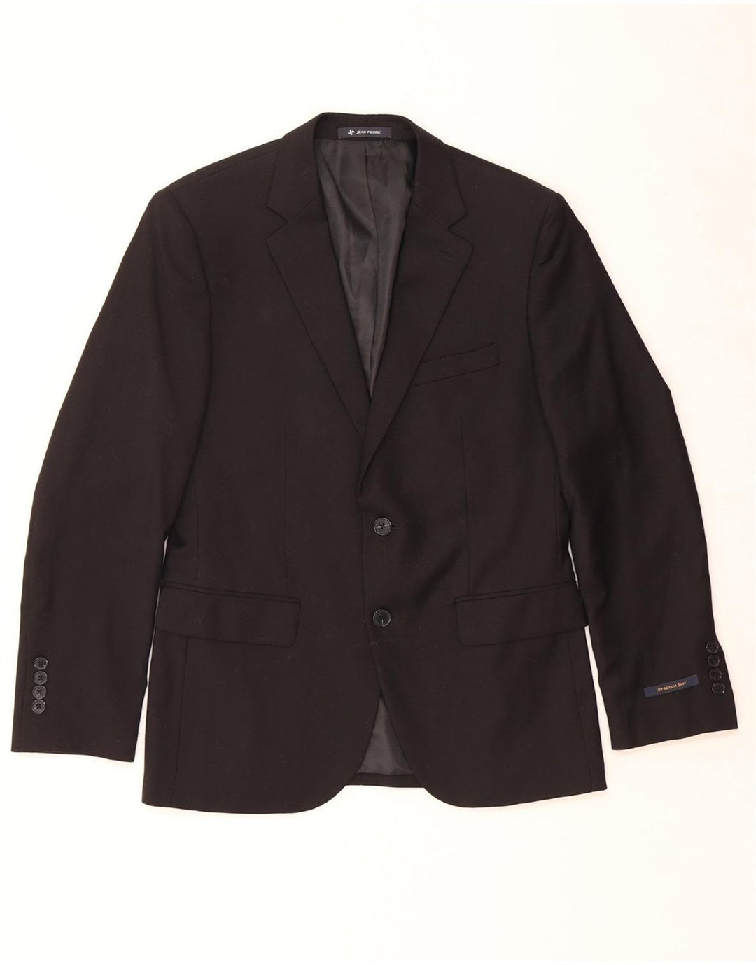 JEAN PIERRE Veste Blazer 2 Boutons Homme UK 36 Petit Noir