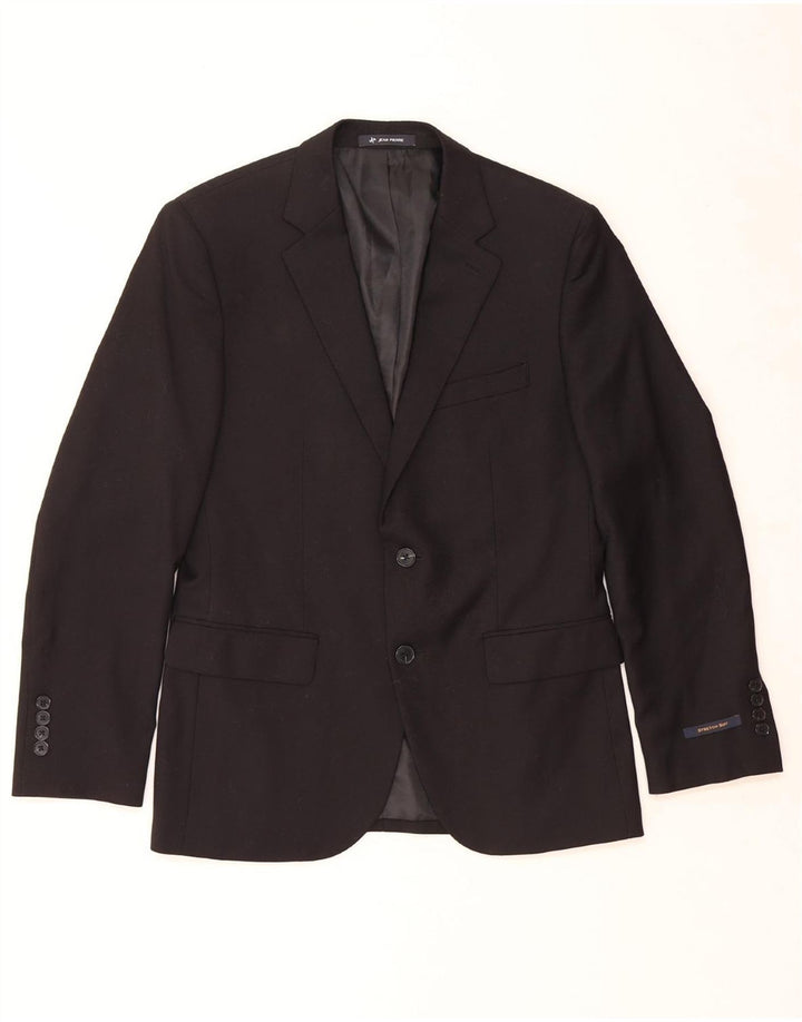 JEAN PIERRE Veste Blazer 2 Boutons Homme UK 36 Petit Noir
