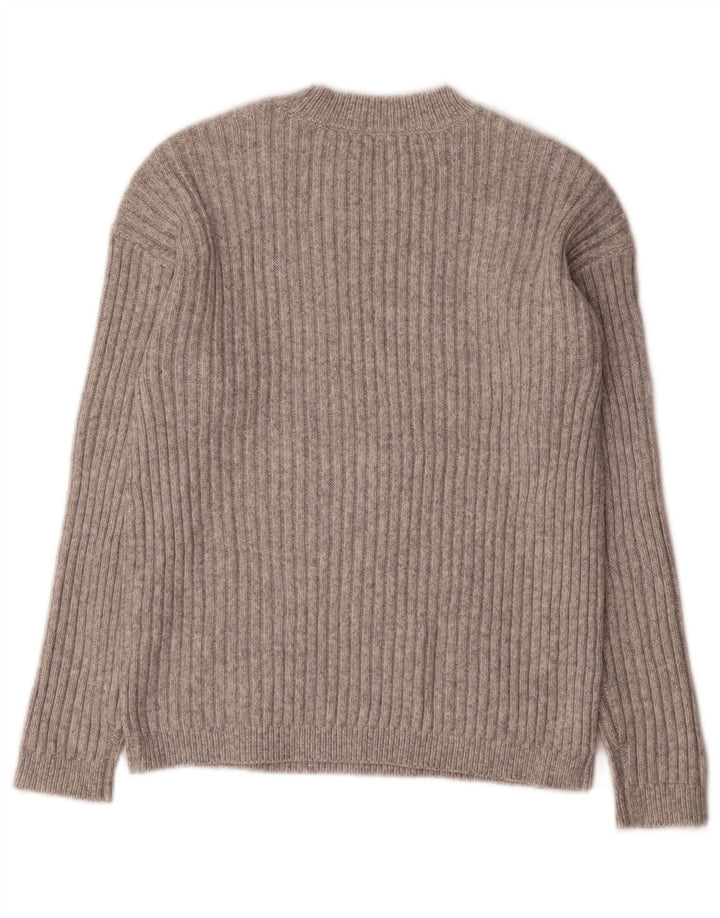 Marks & Spencer Pull à col rond pour femme UK 6 XS Gris Polyester