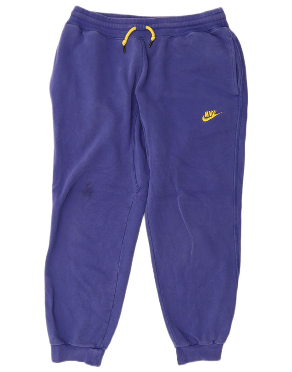 Nike Pantalon de survêtement pour homme en coton bleu moyen