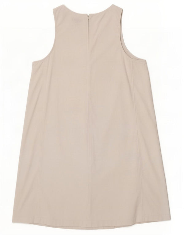 Marks & Spencer Robe basique sans manches pour femme UK 12 Lin blanc moyen