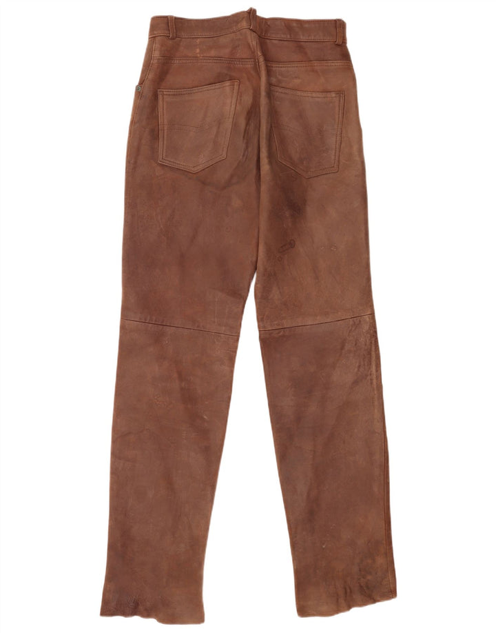 Pantalon en cuir homme vintage W30 L34 Marron