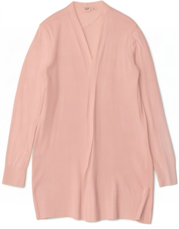Gap Cardigan ouvert long pour femme UK 14 en coton rose moyen