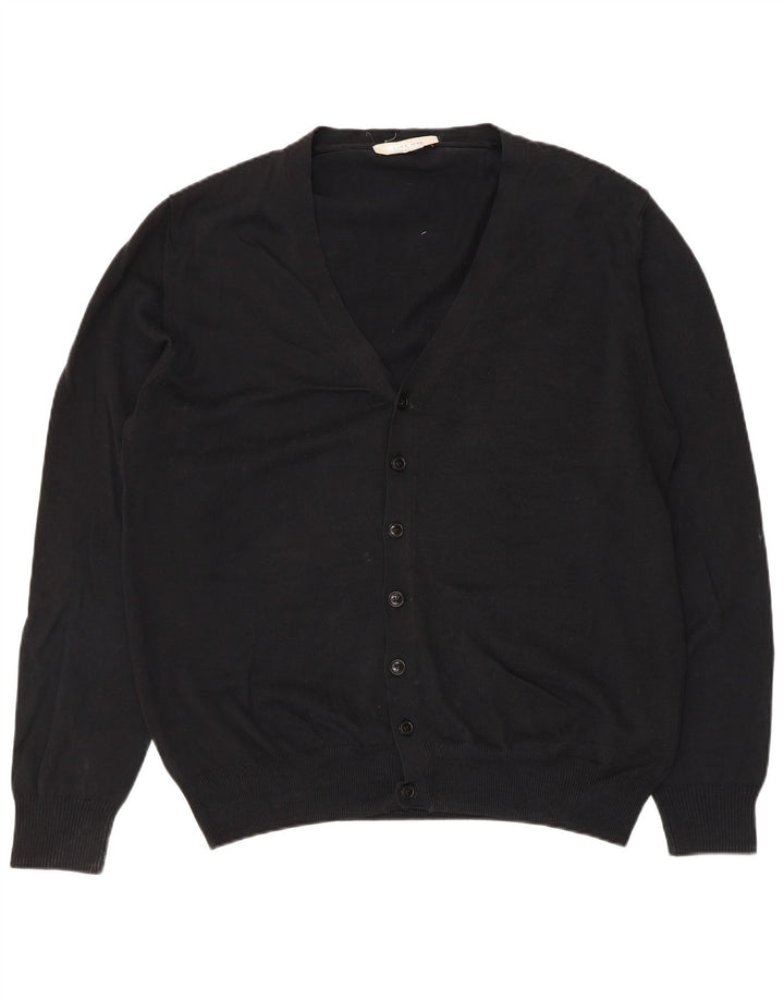 Zara Cardigan Homme Pull Large Noir Coton