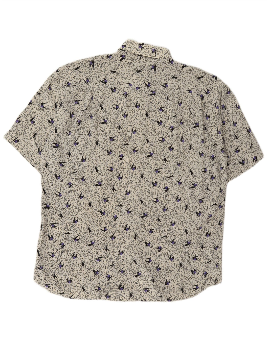 Chemise à motif abstrait pour hommes Carrel beige moyen