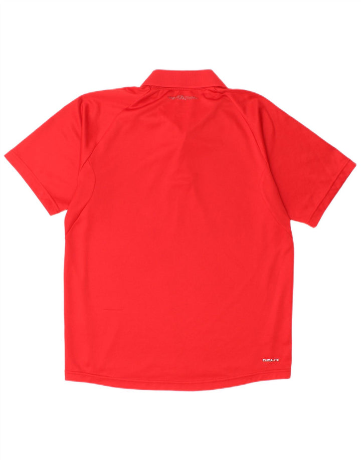 ADIDAS Polo Climalite Homme Rouge Moyen