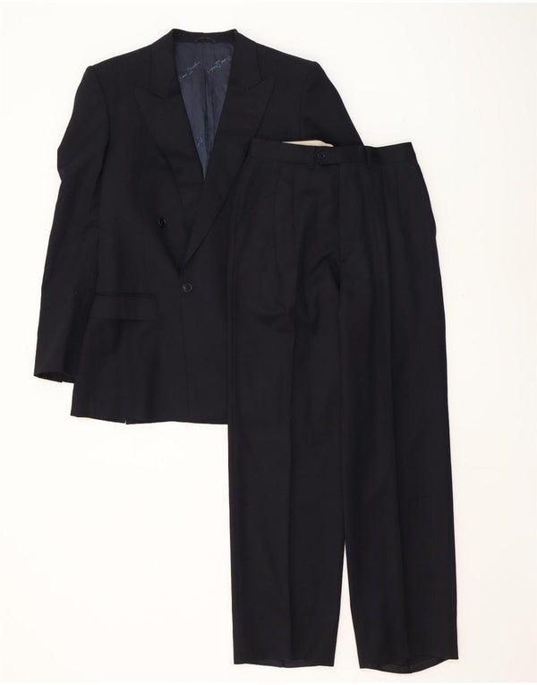 Pierre Cardin Costume 2 pièces pour homme IT 48 Medium W32 L32 Noir à fines rayures
