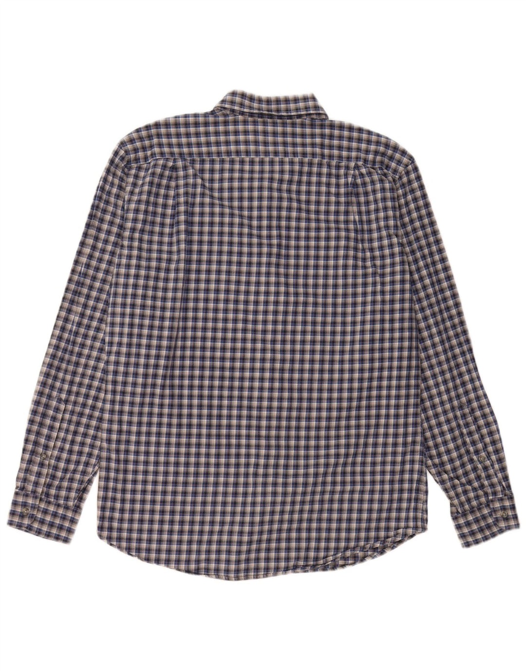 EDDIE BAUER Chemise classique en flanelle pour homme en coton à carreaux gris moyen
