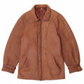 veste en cuir femme vintage IT 52 2XL Marron