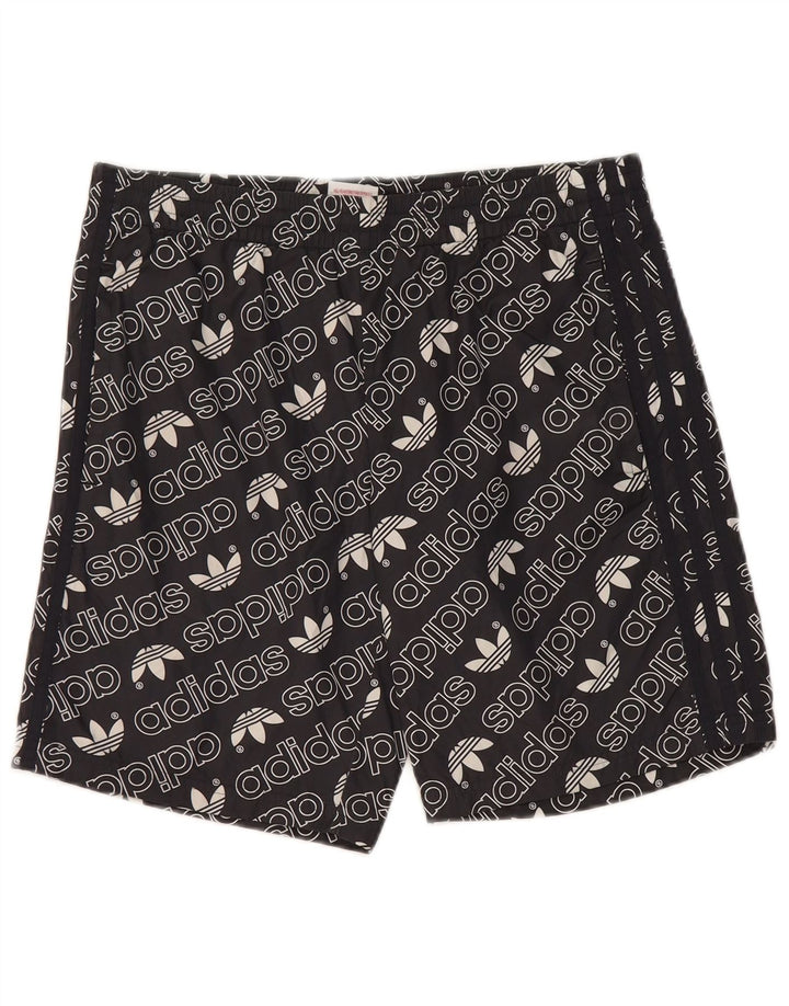 Adidas Short de Sport Graphique Garçon 15-16 Ans Noir Polyester