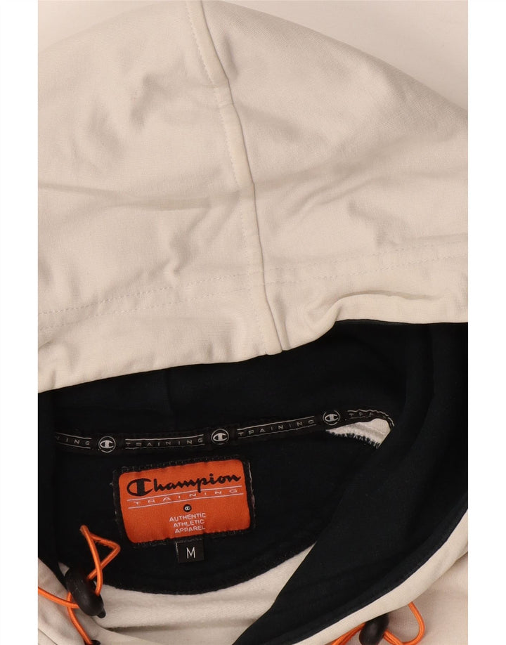 CHAMPION Pull à Capuche Graphique Homme Blanc cassé